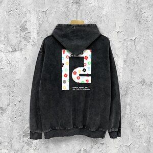 Unisex Hoodie Back Print Black Men's